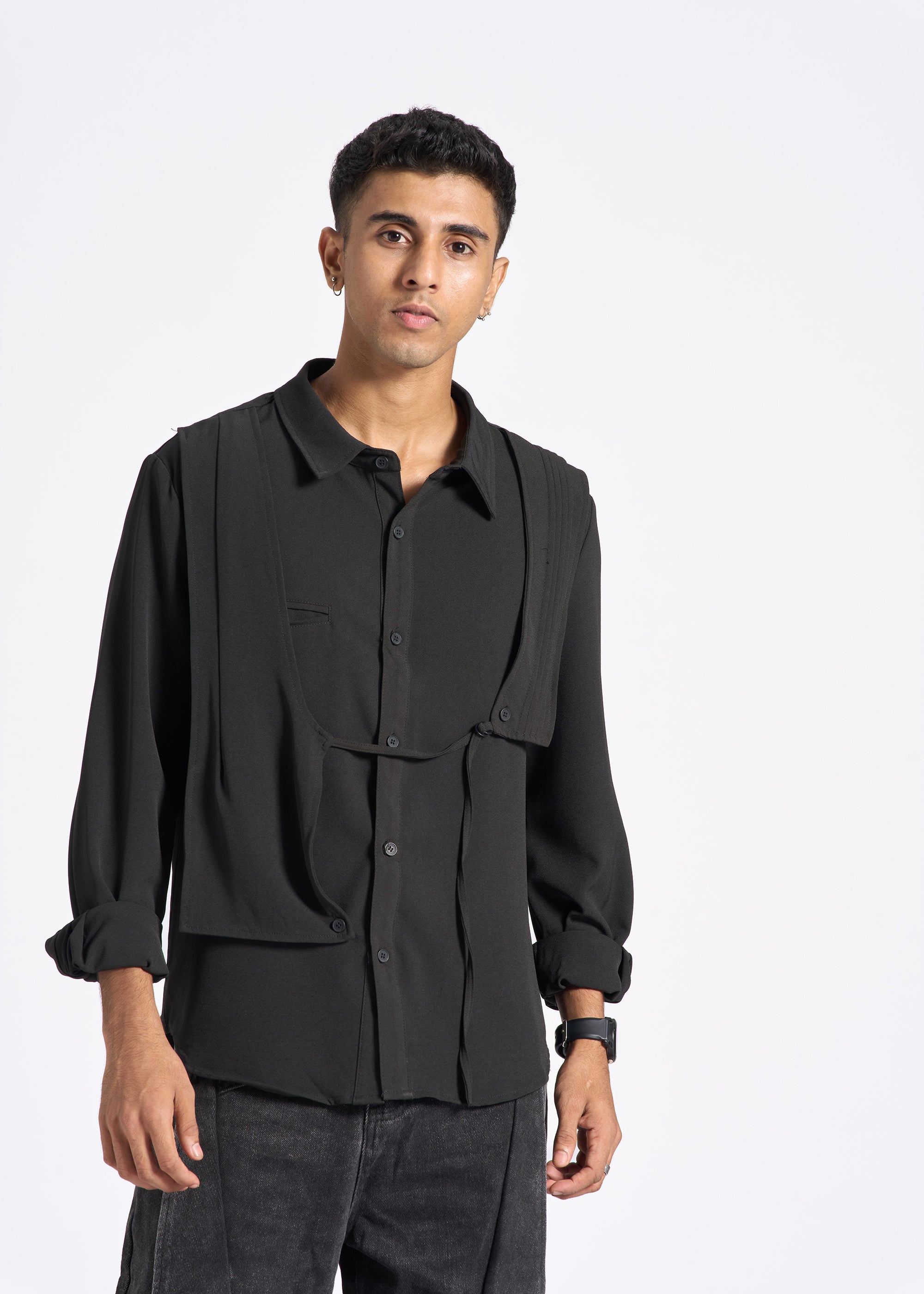 Layered Paneled Shirt