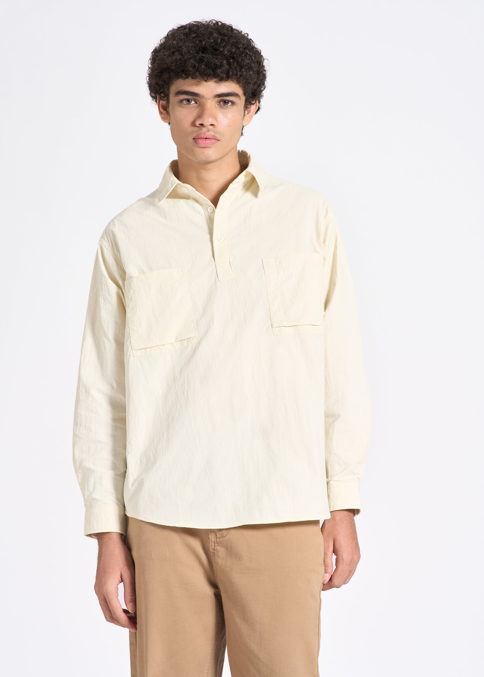Popover Shirt with Dual Chest Pockets