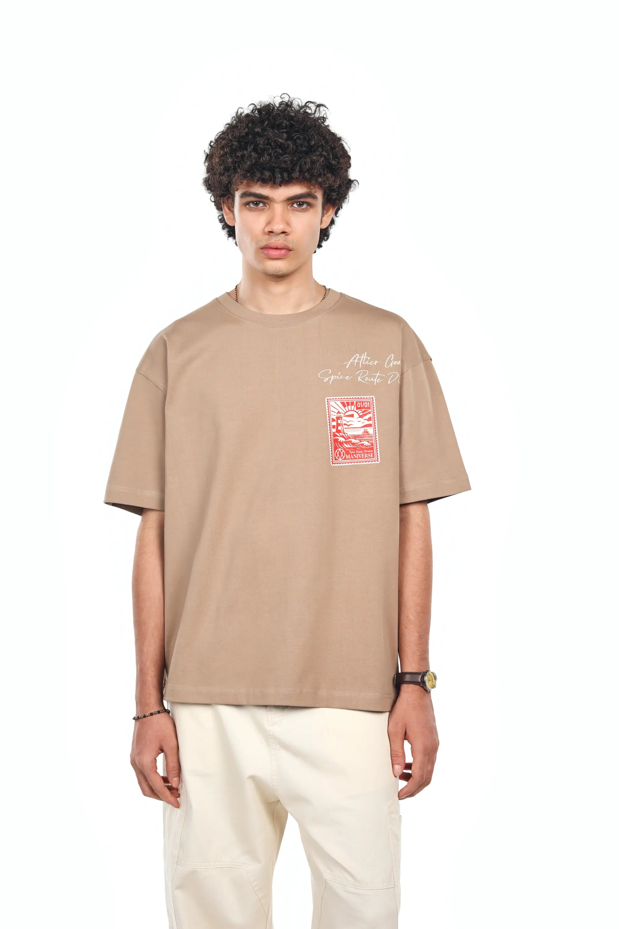 MANIVERSE Spice Route Oversized Tee