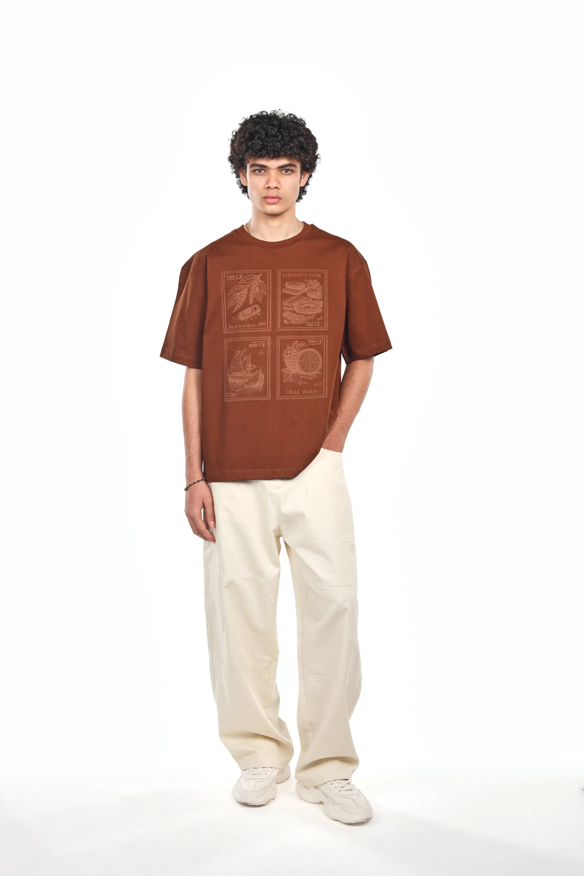 MANIVERSE Heritage Stamp Oversized Tee