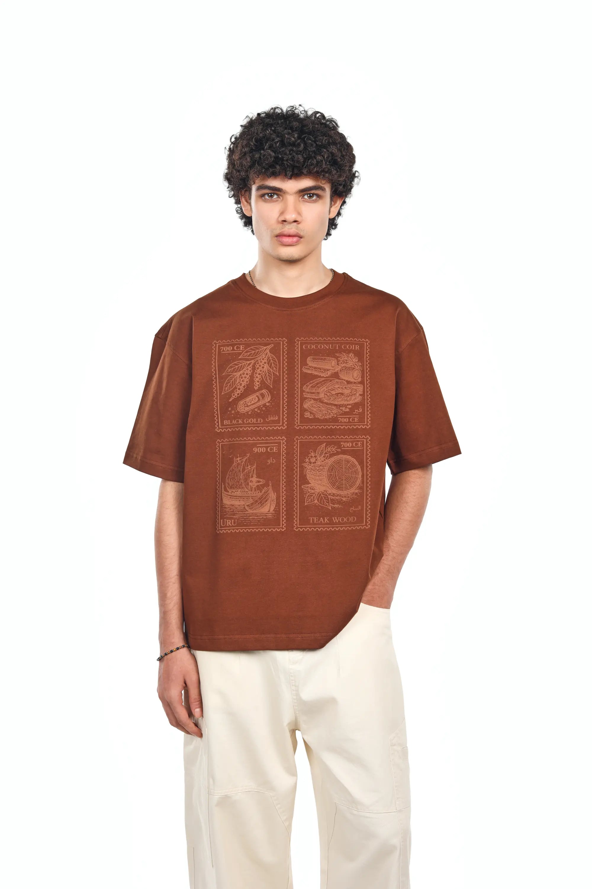 MANIVERSE Heritage Stamp Oversized Tee