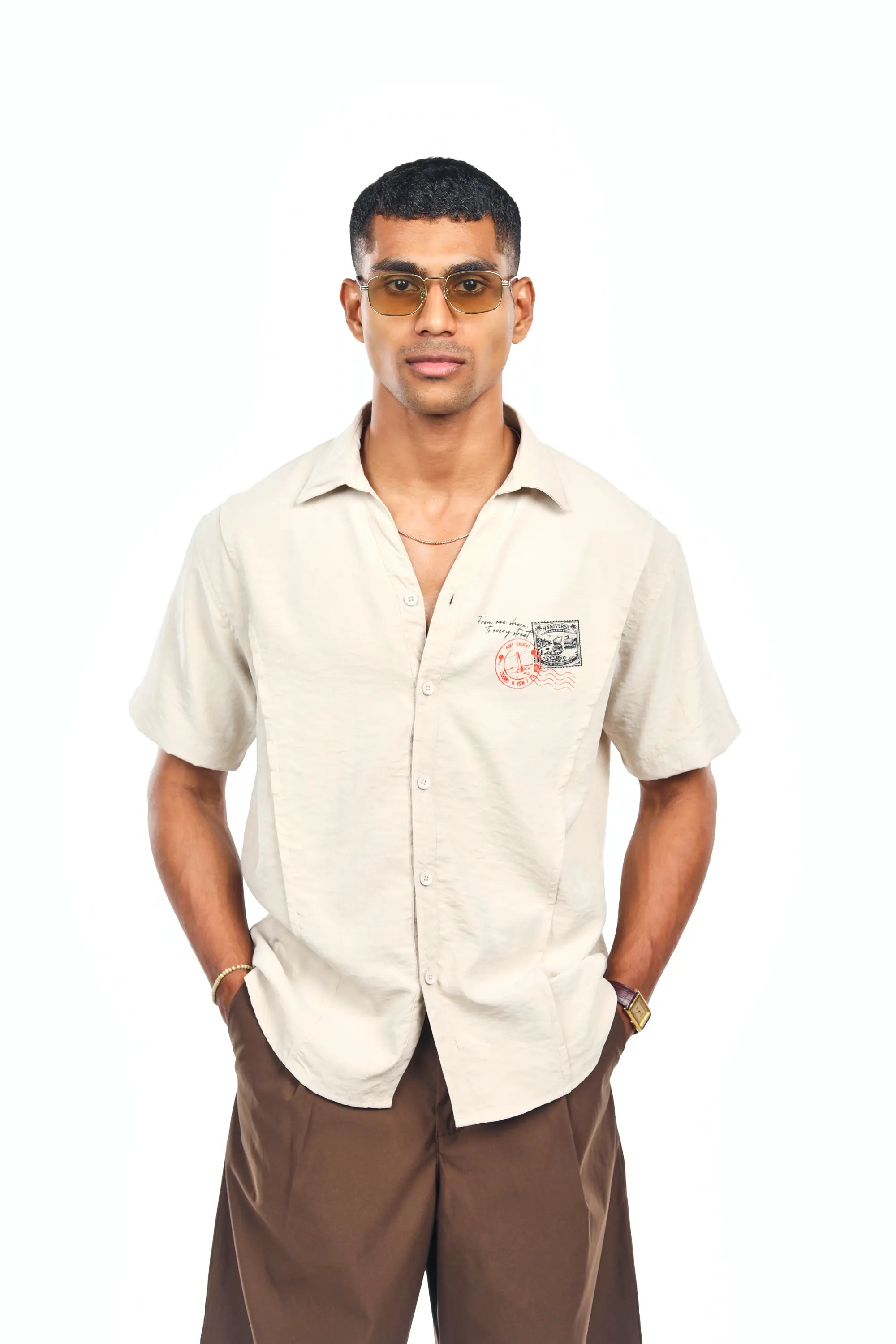MANIVERSE Postmark Graphic Shirt