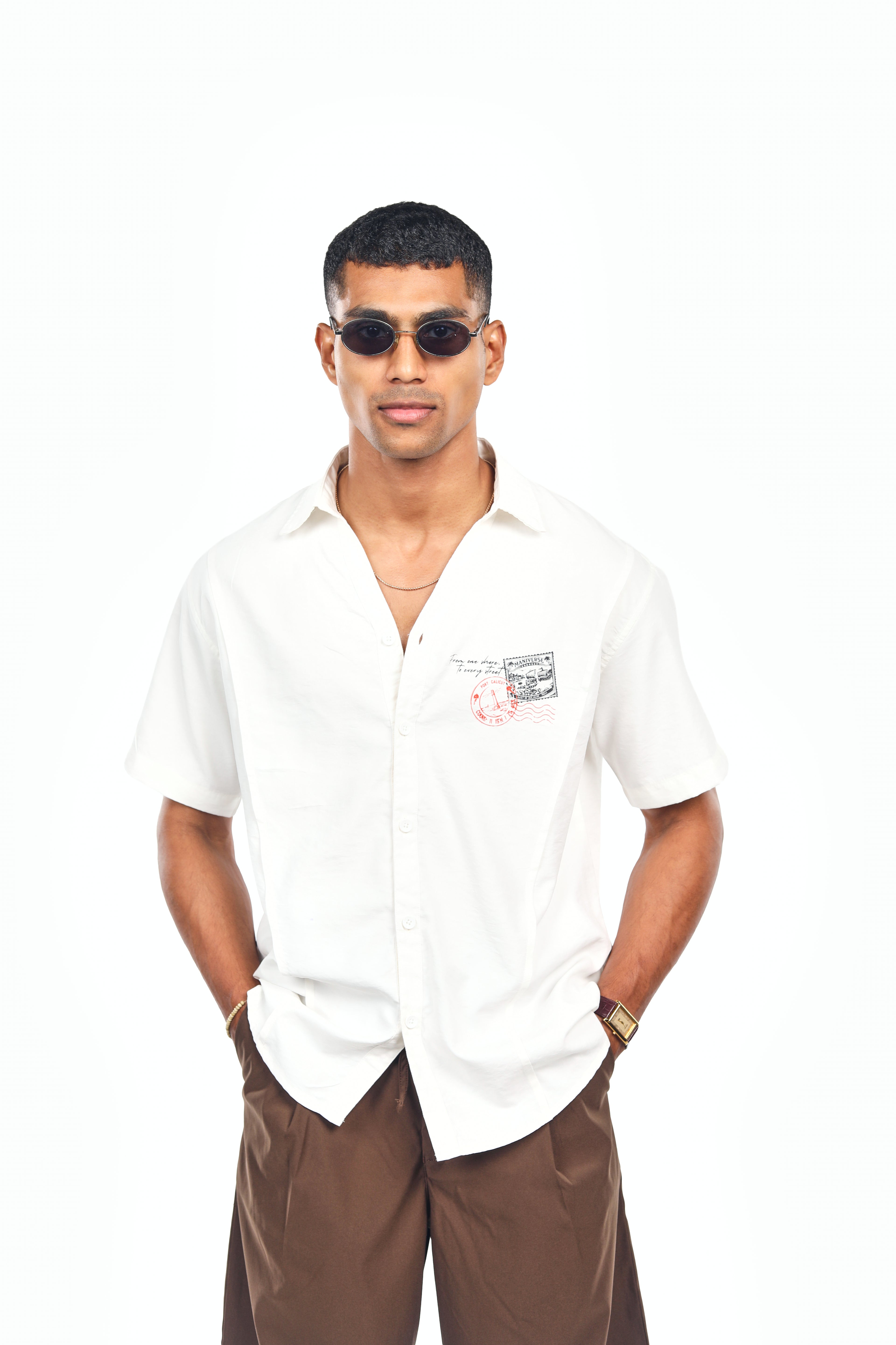 MANIVERSE Postmark Graphic Shirt
